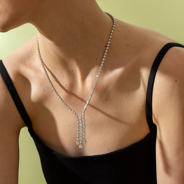 Delphine Cascading Diamond Necklace