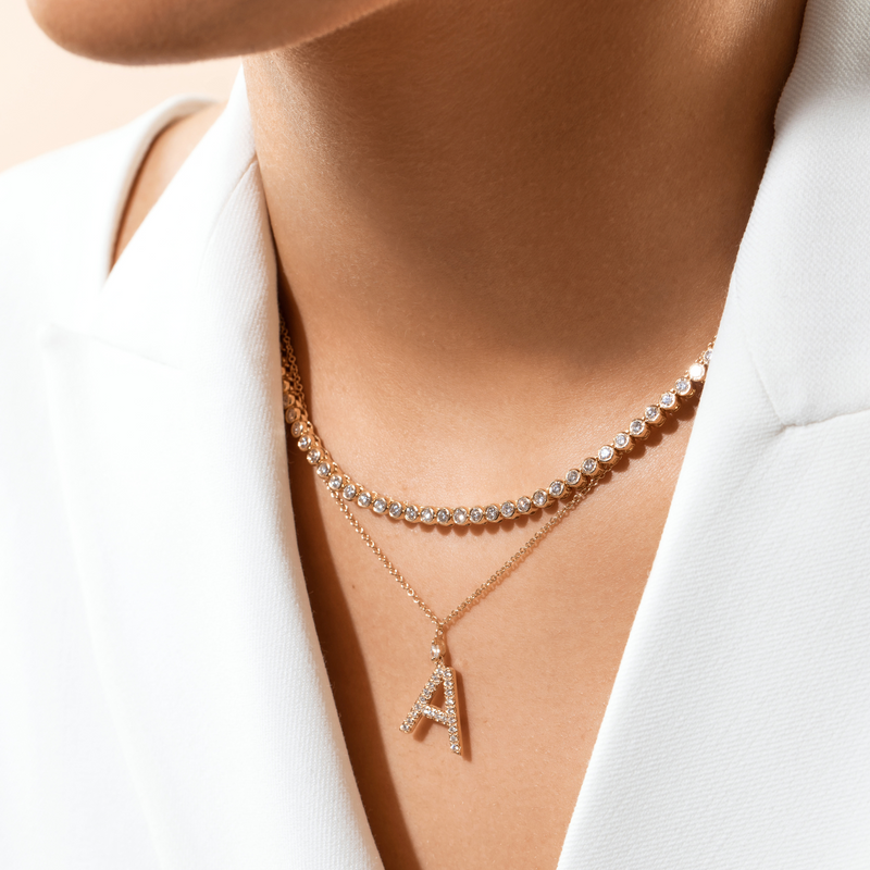 Arielle Mini Diamond Tennis Necklace