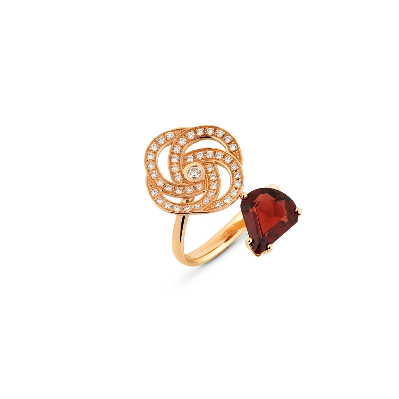 La Rose - Rhodolite & Diamond Ring