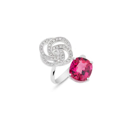 La Rose - Rubellite & Diamond Ring